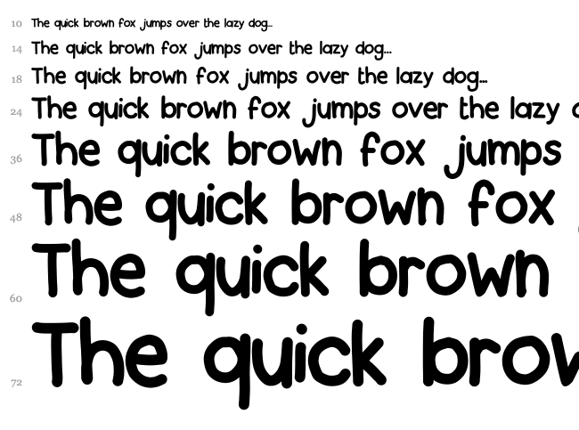 Back to School font waterfall